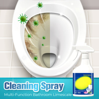 🚿 BUY 1 GET 1 FREE! ✨ Multi-Function Bathroom Limescale Cleaner - Removes Stubborn Scale, Soap Scum & Mold without Scrubbing 🧽💦