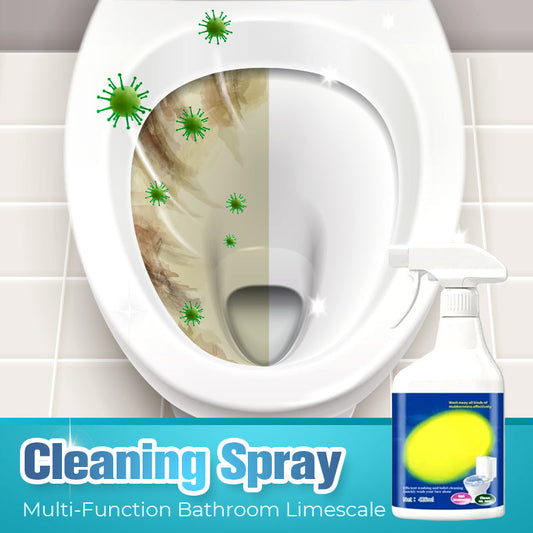 🚿 BUY 1 GET 1 FREE! ✨ Multi-Function Bathroom Limescale Cleaner - Removes Stubborn Scale, Soap Scum & Mold without Scrubbing 🧽💦