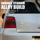 💥 BUY 1 GET 1 FREE! 🚗✝️ Metal Jesus Christ Cross Badge Stickers – 3D Self-Adhesive Car Scratch Cover 🌟