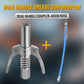🔩 BUY 1 GET 1 FREE! ✨ High Pressure Dual Handle Grease Gun Coupler - Universal Quick-Connect Tip with 360° Swivel for Automotive & Industrial Use 🚗⚙️