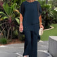 👚 50% OFF NOW! 💃 Charming Irregular Top & Wide Leg Pants Set – Trendy Design, Comfortable Fit & Effortless Style ✨