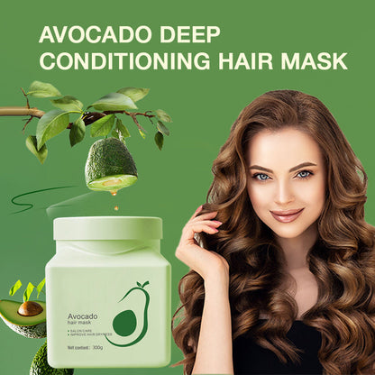 🥑 BUY 1 GET 1 FREE! ✨ AVOCADO HAIR MASK - Deep Conditioning & Intense Shine, Enriched with Essential Fatty Acids, Repairs Dry and Damaged Hair in 10 Minutes 🌿🧴