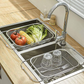 🍽️ 50% OFF NOW! 🧺 Stainless Steel Telescopic Drainer Basket – Adjustable width, rust-proof & durable – Perfect for sinks, dishes & kitchen prep ✨