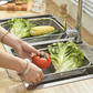 🍽️ 50% OFF NOW! 🧺 Stainless Steel Telescopic Drainer Basket – Adjustable width, rust-proof & durable – Perfect for sinks, dishes & kitchen prep ✨
