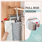👖 BUY 2 GET 1 FREE! 🔥 Telescopic Folding Pants Rack - Space-Saving Multilayer Design for Closet/Storage Organization 🏠✨