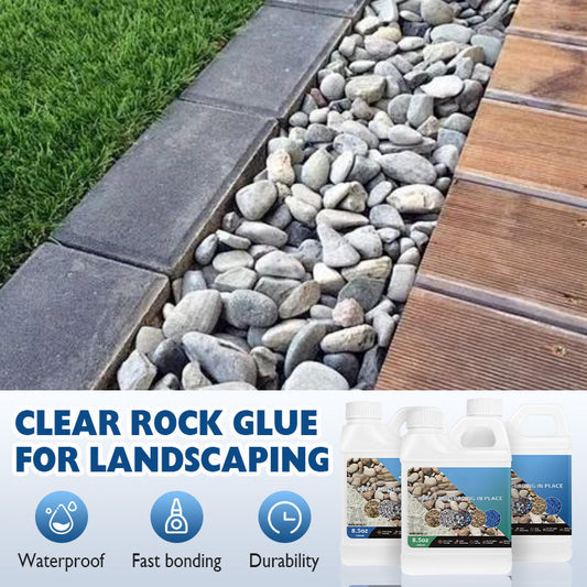 Clear Rock Glue for Landscaping