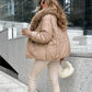 🧥 60% OFF NOW! ✨ Fashion Padded Coat with Faux Fur Collar - Thermal Insulation & Windproof Design for Winter Elegance ❄️👢