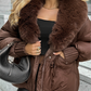 🧥 60% OFF NOW! ✨ Fashion Padded Coat with Faux Fur Collar - Thermal Insulation & Windproof Design for Winter Elegance ❄️👢