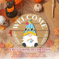 🎄 50% OFF NOW! 🍁 Interchangeable Wooden Gnome Welcome Sign - Customizable Seasonal Decor with Accessories, Perfect for Porch/Garden Holiday Display 🎅✨