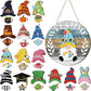 🎄 50% OFF NOW! 🍁 Interchangeable Wooden Gnome Welcome Sign - Customizable Seasonal Decor with Accessories, Perfect for Porch/Garden Holiday Display 🎅✨
