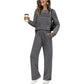 👚 60% OFF NOW! 🧵 Women‘s Crew Neck Top & Drawstring Pants Set – Comfortable, Versatile & Casual Chic 👖