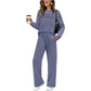 👚 60% OFF NOW! 🧵 Women‘s Crew Neck Top & Drawstring Pants Set – Comfortable, Versatile & Casual Chic 👖