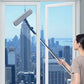 🪟 BUY 2 - SAVE £8.99! ✈️ FREE DELIVERY ✨ High-Rise Window Squeegee - Telescopic Handle & Professional Blade for Streak-Free Cleaning 📦🔧