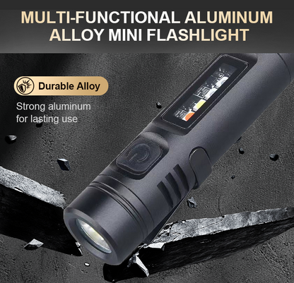 🔦 50% OFF NOW! ✨ Multi-Functional Aluminum Alloy Mini Flashlight - 3 Lighting Modes & Compact Design for Outdoor Adventures 🎒⚡