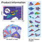 ✈️ 50% OFF NOW! 🧩 DIY Paper Airplane Set - Fold & Launch 10 Models, Educational STEM Fun for Kids Aged 6-12 🎯📦