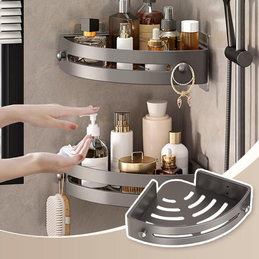 🚿 BUY 2 GET 1 FREE! 🔥 Corner Shower Storage Rack - Space-Saving & Easy to Install, Perfect for Organizing Toiletries ✨
