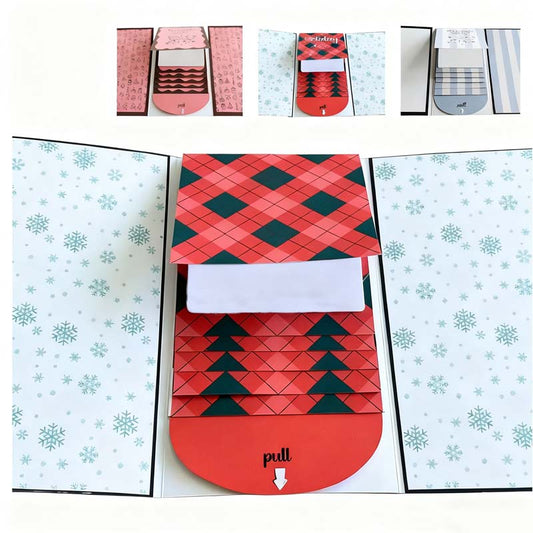🎄 50% OFF! 🎁 Creative Christmas Waterfall Gift Card Booklet – Unique & Festive Holiday Gift ✨