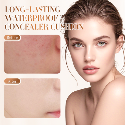 🚨 BUY 1 GET 1 FREE! ✨ FlawLock Waterproof Cushion - 24H Natural Matte Wear & Transfer-Resistant 🧽💖