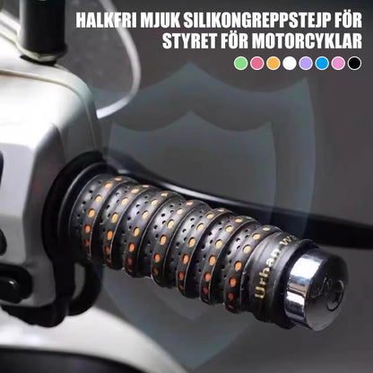 🏍️ LAST DAY - BUY 1 GET 1 FREE! ✨ Non-slip Soft Silicone Grip Tape for Motorcycle Handlebars - Enhanced Control & Vibration Absorption for Safe Riding 🛡️🧤