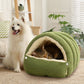 🛏️ 60% OFF NOW! ✨ Plush Pet Cave - Ultra-Soft Warm Bed with Breathable Design for Cats & Small Dogs 🐾💤
