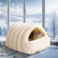 🛏️ 60% OFF NOW! ✨ Plush Pet Cave - Ultra-Soft Warm Bed with Breathable Design for Cats & Small Dogs 🐾💤