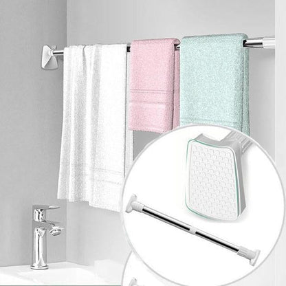 👕 50% OFF NOW! 🧺 Adjustable Clothing Rod – Holds 20kg, anti-slip & tool-free – Perfect for wardrobes, closets & drying racks ✨