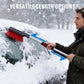 🧊 50% OFF NOW! ✨ Dual Head Snow Broom with Ice Scraper - Extendable Handle & Foam Head for Safe Car Snow Removal Without Scratches ❄️🚗