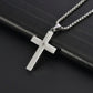 ⛓️ 50% OFF! ✨ STAINLESS STEEL CROSS NECKLACE - Unisex Design with Hypoallergenic Chain, Perfect Gift for Him & Her 💫🎁