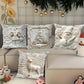 🛏️ 50% OFF CHRISTMAS SALE! ✨ Elegant Christmas Pillow Covers - Embroidered Velvet with Festive 3D Patterns for Holiday Home Decor 🎄❤️
