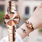 ⌚ LAST DAY 60% OFF! ✨ Women’s Elegant Waterproof Watch - Diamond-Cut Markers & Sapphire Glass for Luxury & Precision 🌟💧
