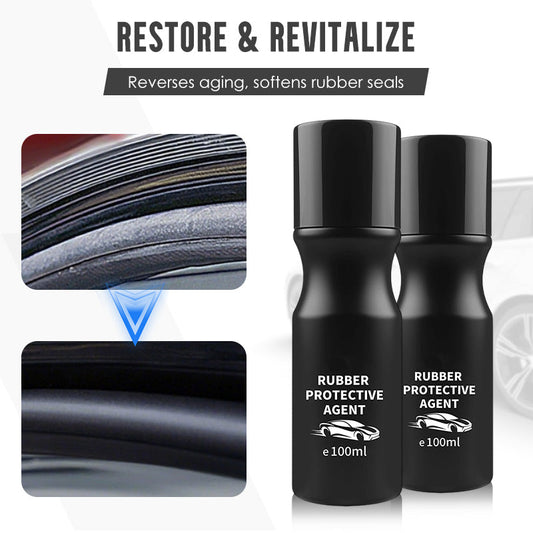 🚗 50% OFF NOW! ✨ 100ml Car Rubber Seal Protectant - Prevents Cracking & Aging with UV Protection for Doors/Windows/Sunroof 🔑🌞