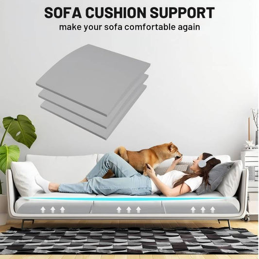 🛋️ BUY 2 GET 1 FREE! ✨ Couch Cushion Support For Sagging Seat - High-Density Foam with Non-Slip Base for Enhanced Comfort & Posture 🏠💫