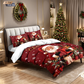 🎄 60% OFF NOW! ✨ Christmas 3-Piece Duvet Cover Set - Soft Brushed Polyester & Festive Patterns, Perfect for Holiday Bedroom Decor 🛏️❤️