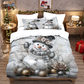 🎄 60% OFF NOW! ✨ Christmas 3-Piece Duvet Cover Set - Soft Brushed Polyester & Festive Patterns, Perfect for Holiday Bedroom Decor 🛏️❤️