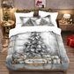 🎄 60% OFF NOW! ✨ Christmas 3-Piece Duvet Cover Set - Soft Brushed Polyester & Festive Patterns, Perfect for Holiday Bedroom Decor 🛏️❤️