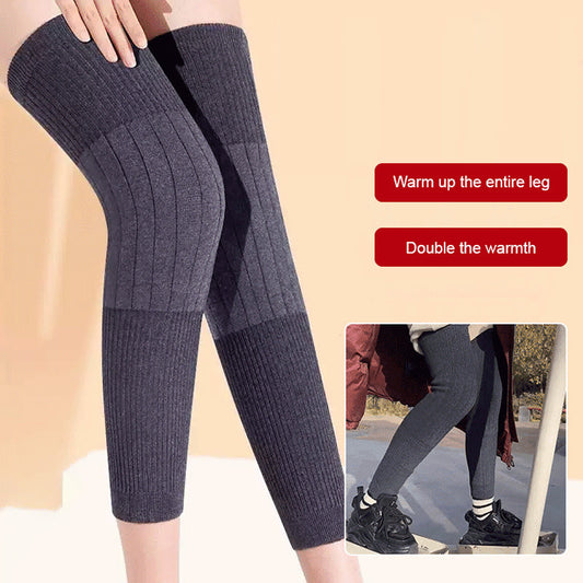 🦵 50% OFF NOW! ✨ Warm Stretch Long Knee Pads - Elastic Thermal Fleece for Outdoor Activities & Joint Support ❤️🔛