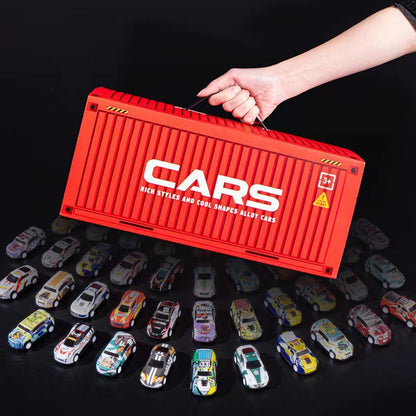 🎁 60% OFF NOW! ✨ 48 Mini Pull-Back Cars with Garage Set - Interactive Play with Sound Effects & Looping Tracks for Kids 🚗🎪