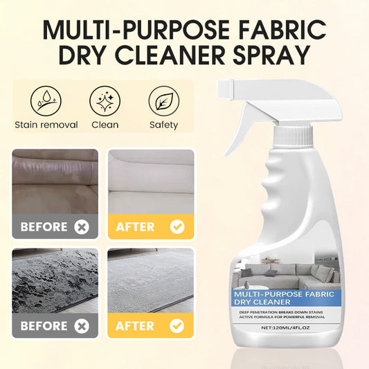 📢 BUY 2 GET 1 FREE! 🧴 Multi-Purpose Fabric Dry Cleaner Spray – Removes Stains & Odors, No Washing Needed, Quick Refresh for Clothes & Upholstery 🎅✨📦