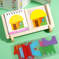 🧩 50% OFF NOW! 🏆 Geometric House Layering Puzzle - 60 Levels & Wooden Base, Perfect for Brain Teasing and Home Decor ✨