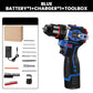 ⚡ 60% OFF NOW! ✨ Brushless Electric Cordless Drill with Battery & Charger - 20V Power with 25 Torque Settings for DIY & Professional Use 🔋🔧
