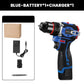 ⚡ 60% OFF NOW! ✨ Brushless Electric Cordless Drill with Battery & Charger - 20V Power with 25 Torque Settings for DIY & Professional Use 🔋🔧