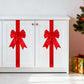 🎀 50% OFF NOW! ✨ Large Christmas Cabinet Door Ribbon Bow - Self-Adhesive with Glitter Finish for Festive Home Decor 🎄✨