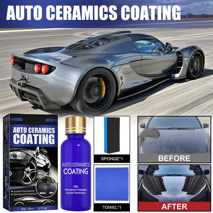 🚗 BUY 2 GET 1 FREE! ✨ Professional Anti-Scratch Auto Ceramic Coating Liquid - 9H Hardness with UV Protection & Hydrophobic Effect for Long-Lasting Shine 🔥🔒