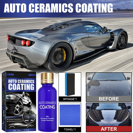 🚗 BUY 2 GET 1 FREE! ✨ Professional Anti-Scratch Auto Ceramic Coating Liquid - 9H Hardness with UV Protection & Hydrophobic Effect for Long-Lasting Shine 🔥🔒