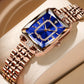 ⌚ 60% OFF LIMITED TIME! ✨ Women's Square Rhinestone Quartz Watch - Crystal Dial with Stainless Steel Mesh Strap for Elegant Style 💎🌟
