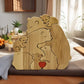 🐻 60% OFF! 🧩 WOODEN BEAR FAMILY PUZZLE - 12-Piece 3D Ornament, Educational Montessori Toy for Kids Ages 3-7, Perfect Christmas Decoration 🎄✨
