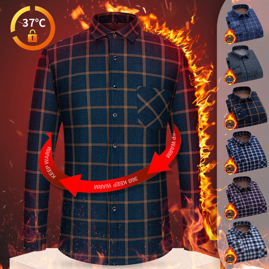 👔 50% OFF! 🏔️ MEN'S FLANNEL SHIRT - Brushed Lining & Premium Cotton, Comfort-Fit for Outdoor and Casual Wear 🌲✨