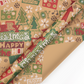 🎄 50% OFF! 🎁 CHRISTMAS KRAFT WRAPPING PAPER - 3 Festive Designs, Eco-Friendly Recyclable Material, 70cm x 10m Roll for All Your Holiday Gifts ✨🎅