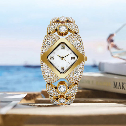 ⌚ 50% OFF NOW! ✨ Women's Retro Quartz Watch with Sparkling Rhinestones – Elegant design, precise movement & diamond-like shine – Perfect for daily wear & special occasions 💎