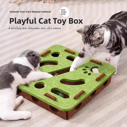 🐱 60% OFF NOW! 🔥 Interactive Felt Maze Toy for Cats - Engaging & Durable, Perfect for Indoor Play and Exercise ✨
